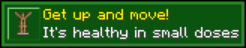 An example of a stretch reminder saying 