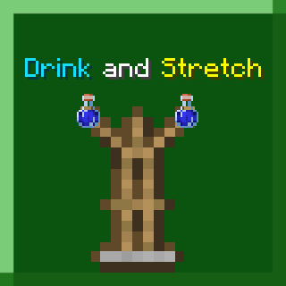 Drink and Stretch title logo