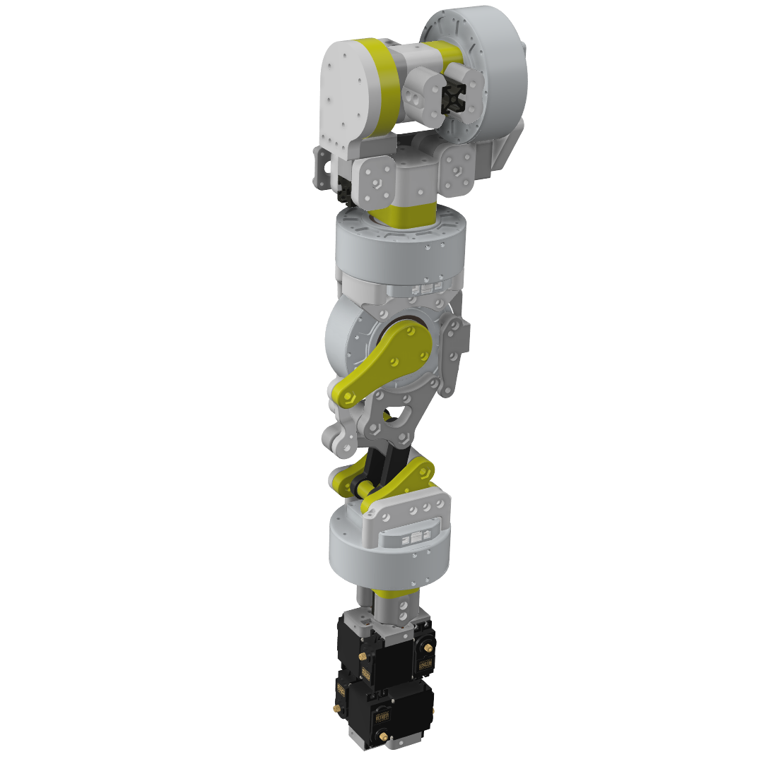CAD render of the Dropbear right arm assembly