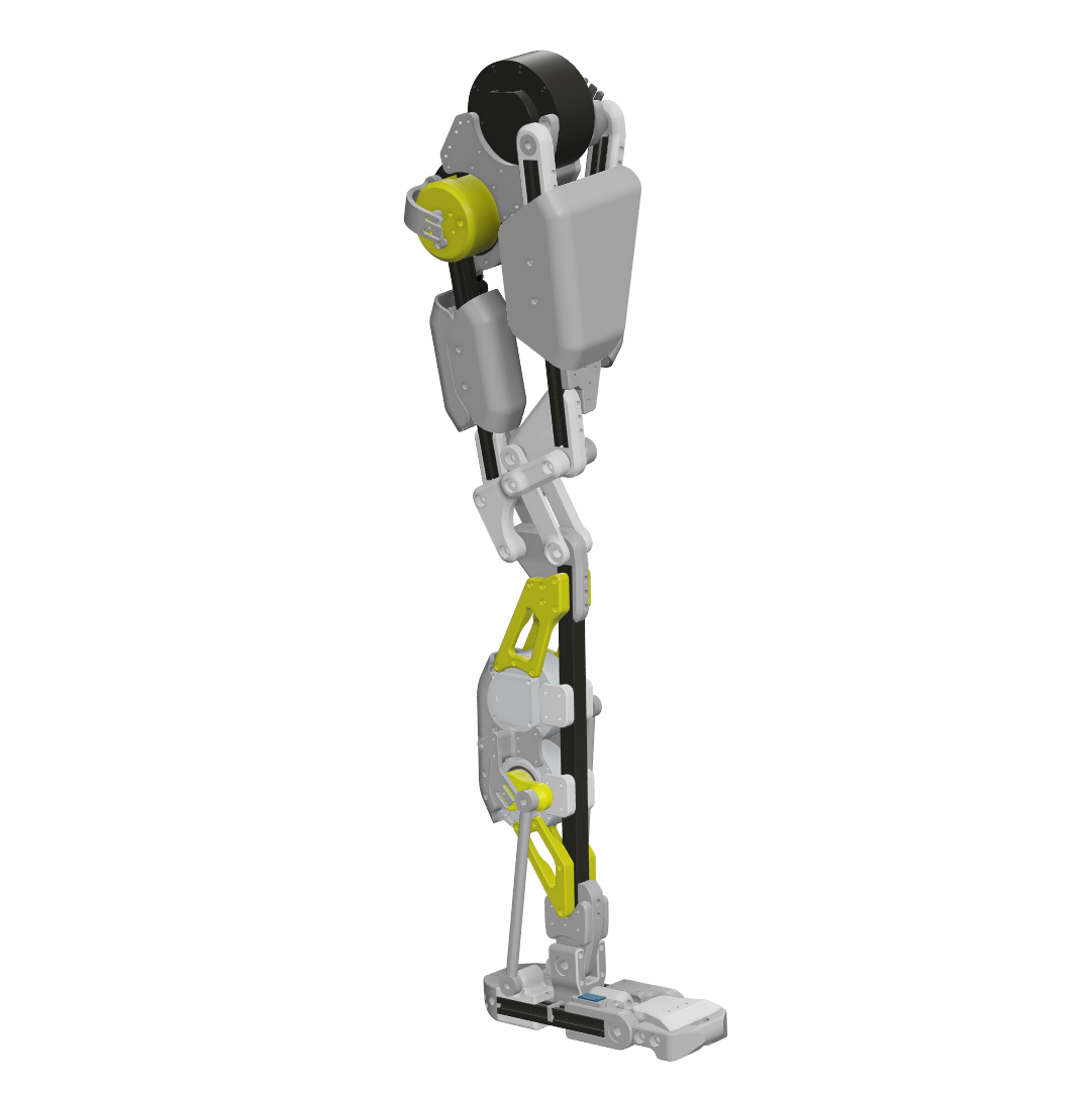 CAD render of the Dropbear right leg assembly