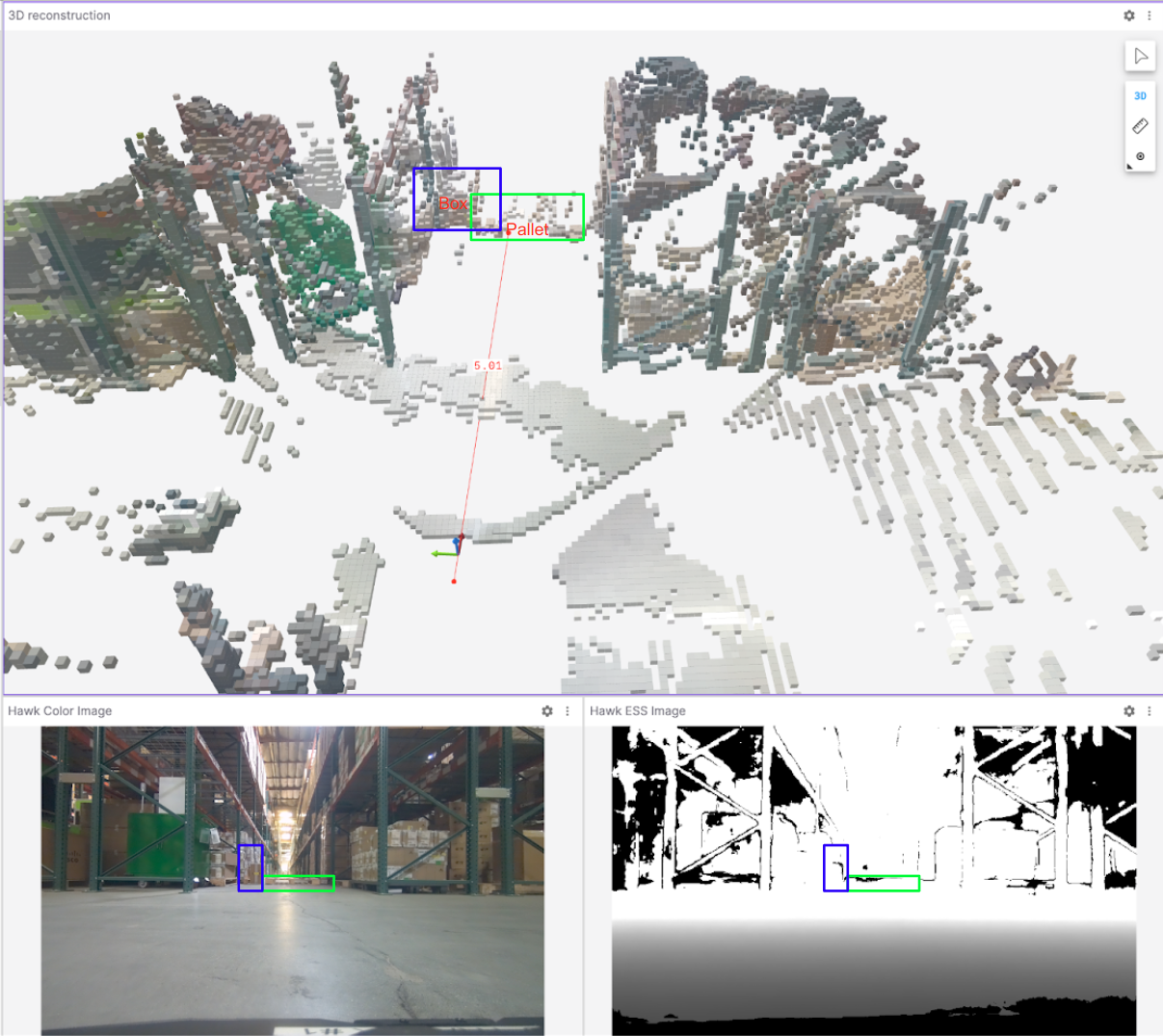 Evaluating `Isaac Perceptor` voxels at 5m.