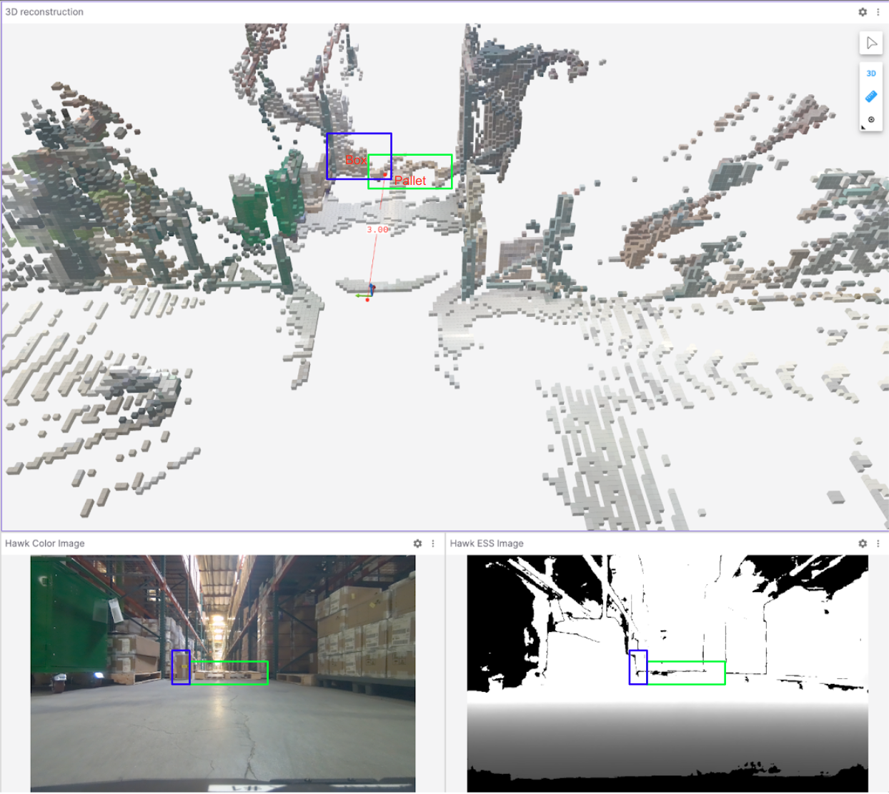 Evaluating `Isaac Perceptor` voxels at 3m.
