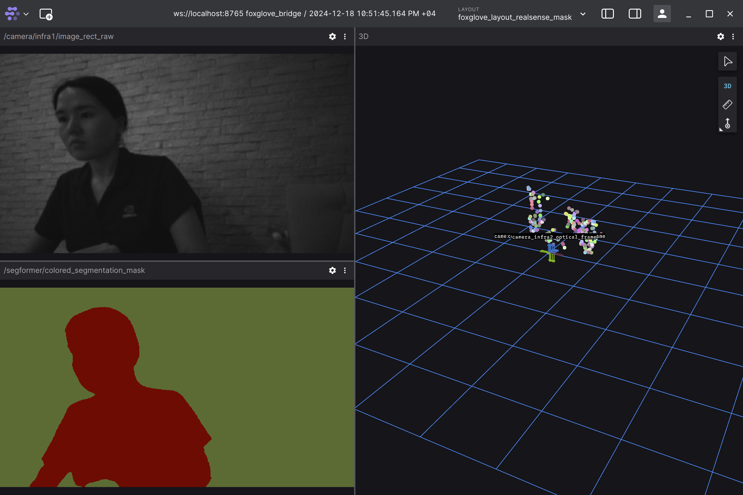 Foxglove visualization of the teleop outputs.
