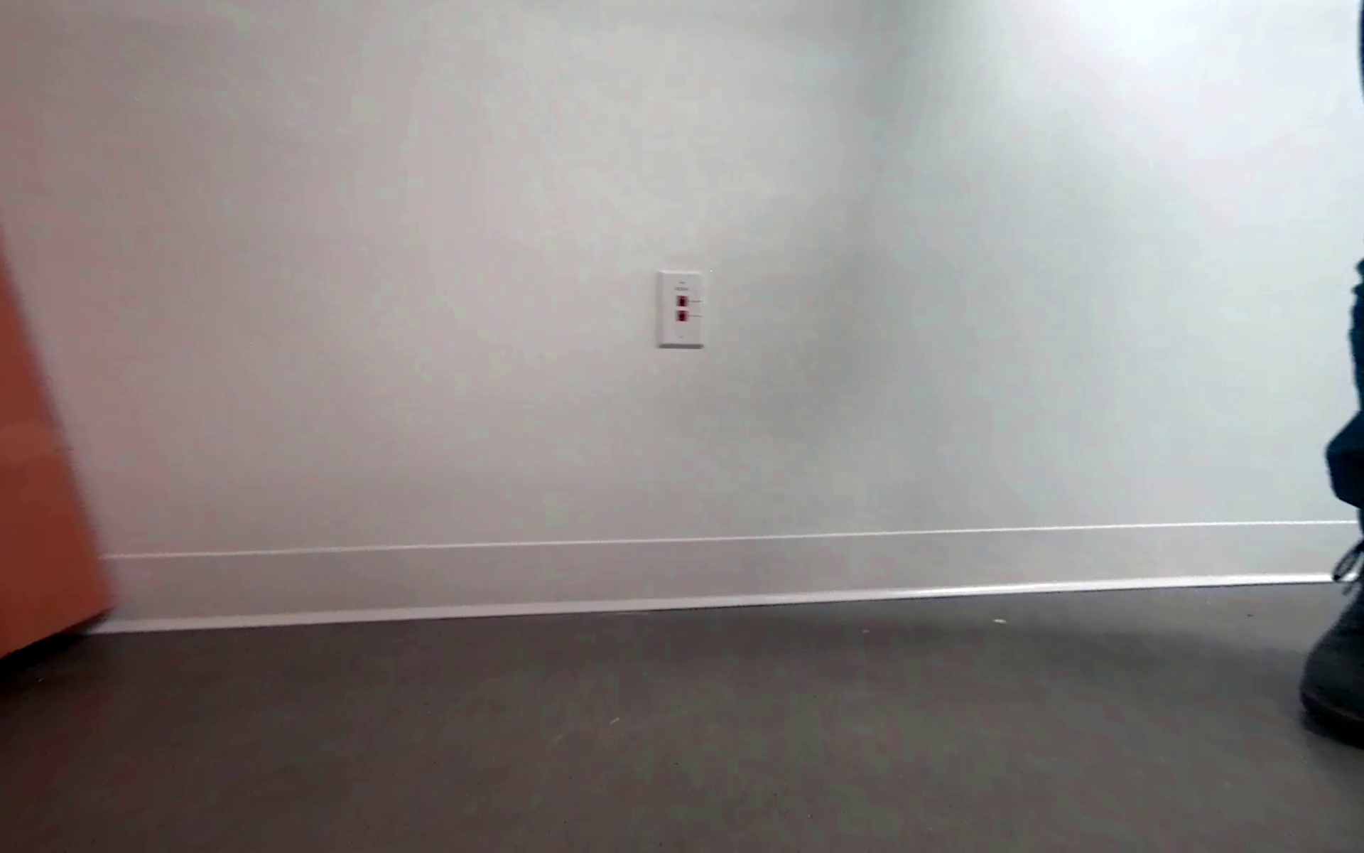 Driving towards a wall