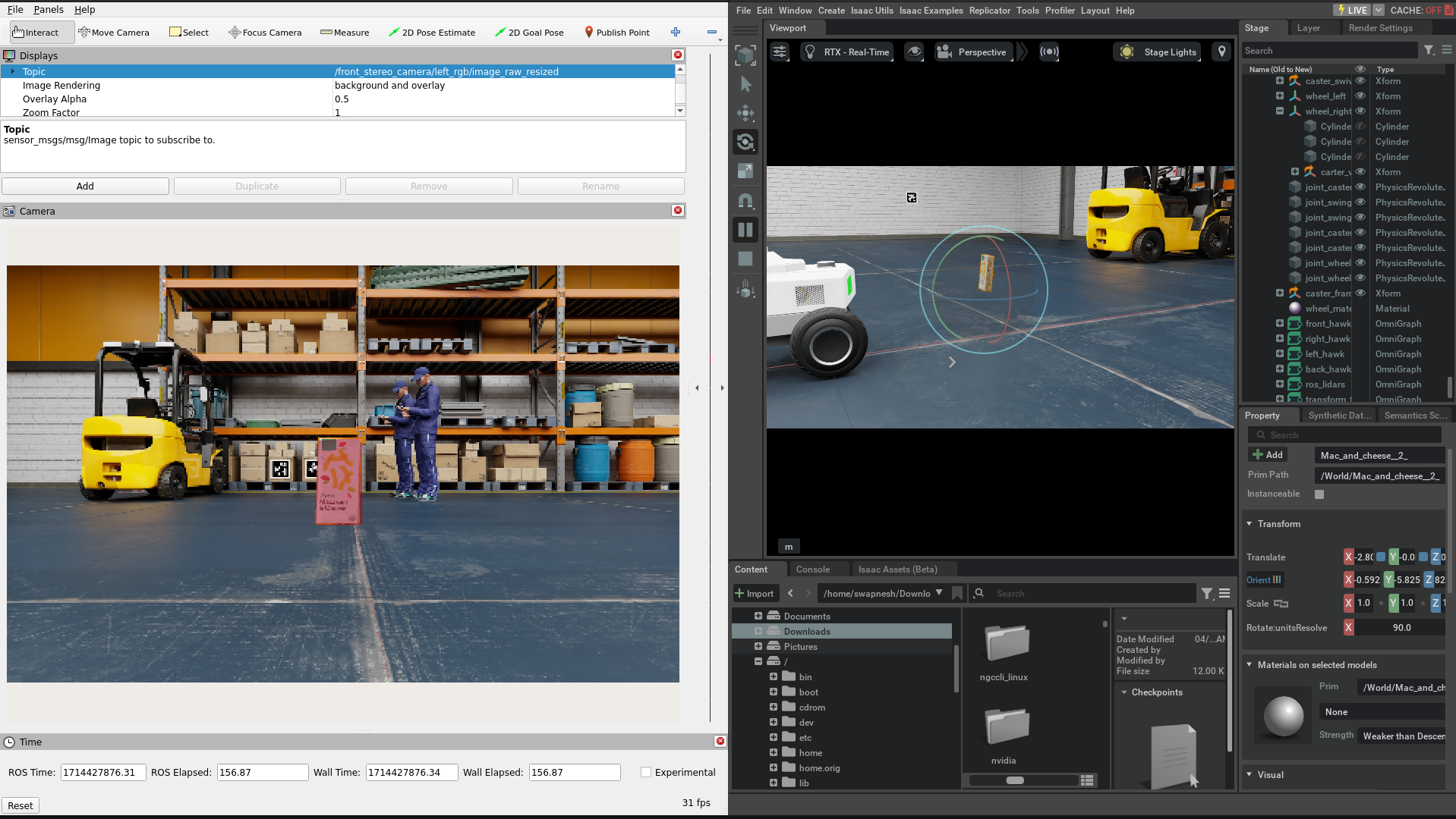 Isaac ROS FoundationPose Isaac Sim Tracking