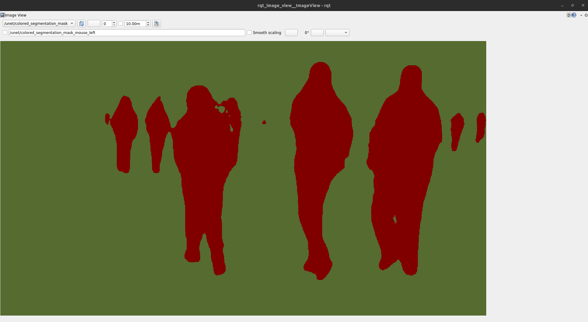 RQT showing segmentation of people
