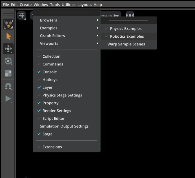 https://media.githubusercontent.com/media/NVIDIA-ISAAC-ROS/.github/release-4.6/resources/isaac_ros_docs/getting_started/isaac_sim_latest_enable_robotics_menu.png/