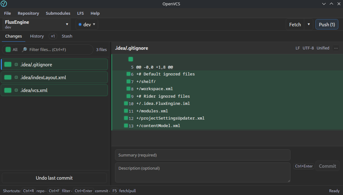 OpenVCS main interface screenshot