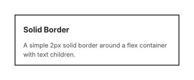 Solid Border