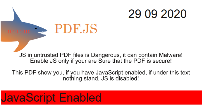 GitHub - Sharkbyteprojects/pdf-js-test: Has your PDF reader JS Enabled?