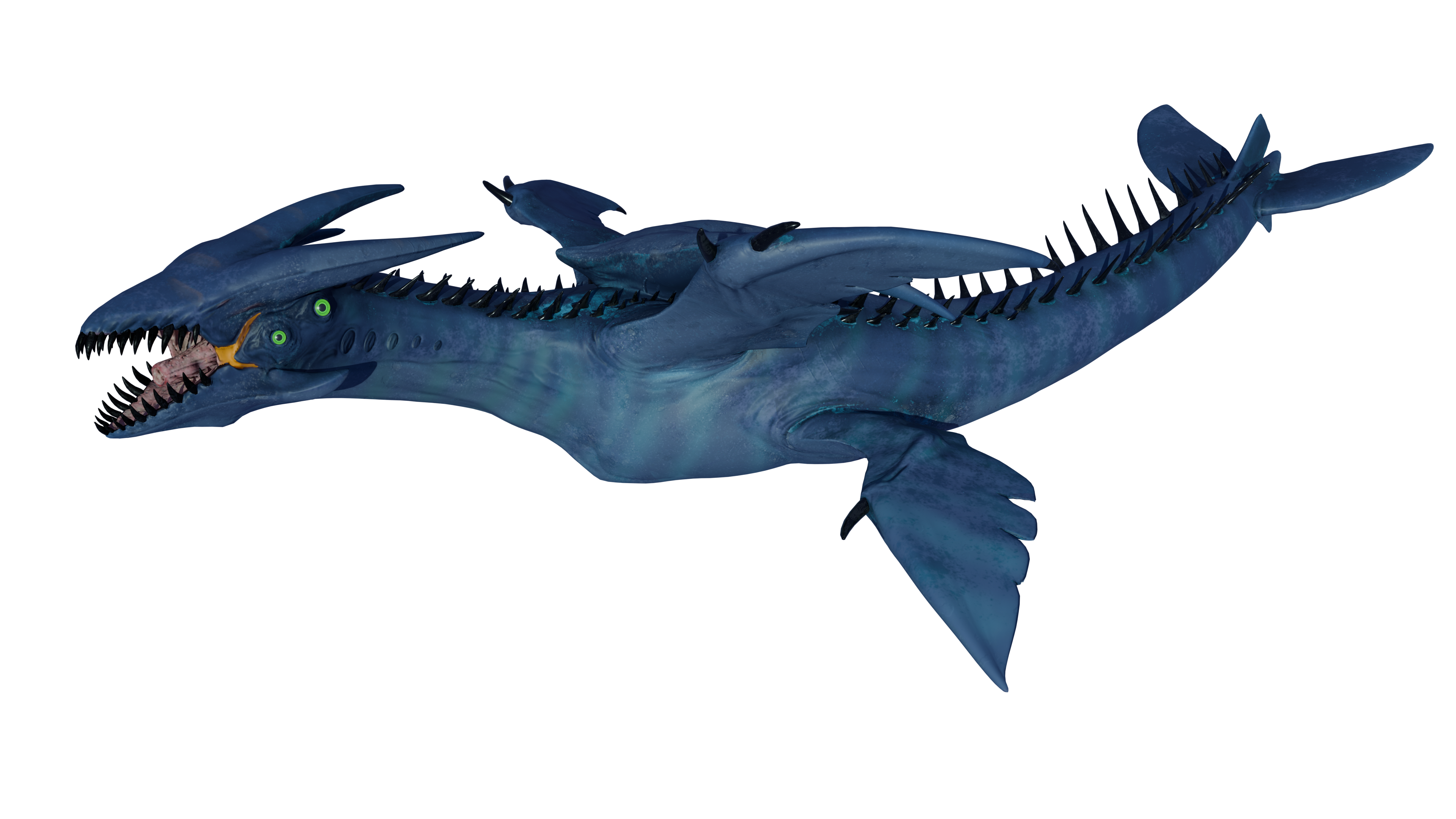 Ice dragon side view