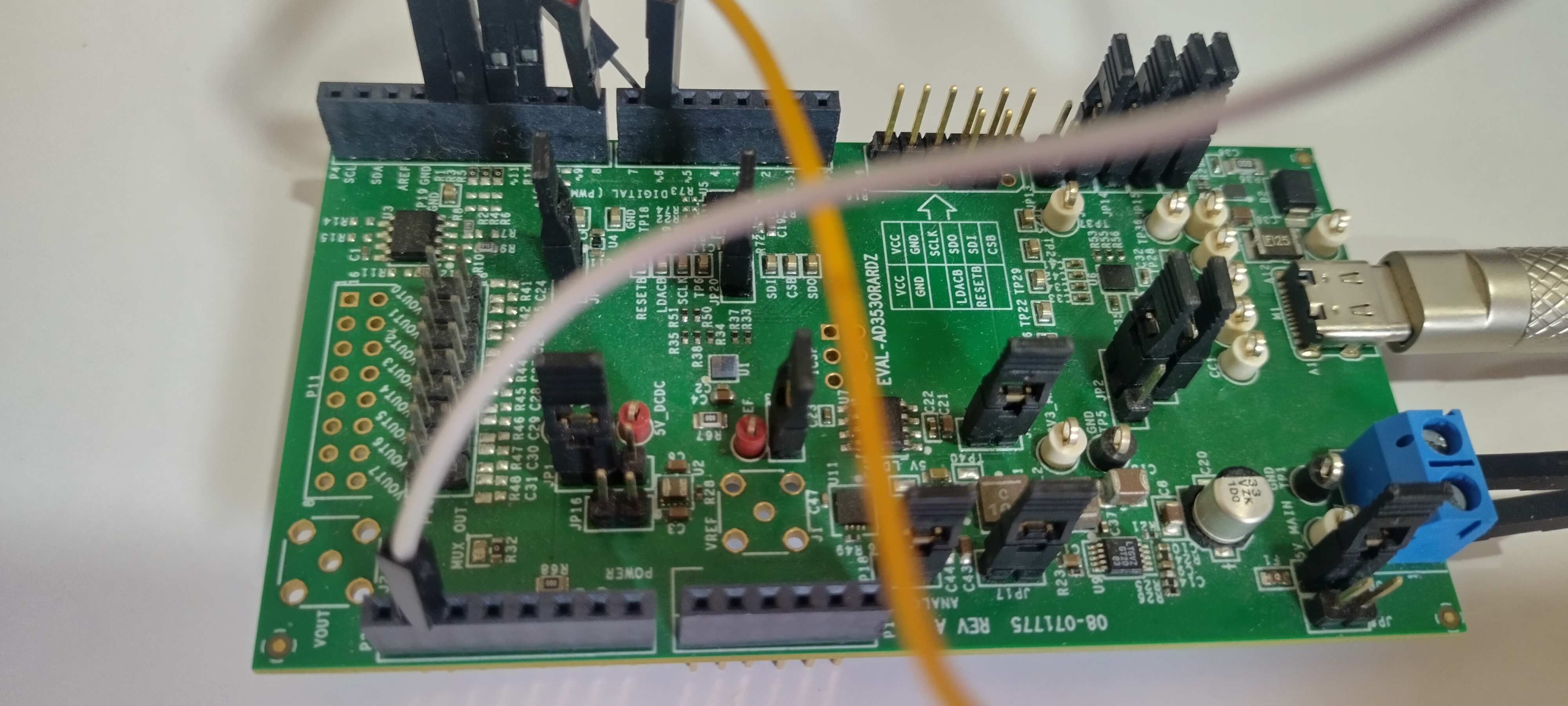 EVAL-AD3530R evaluation board setup