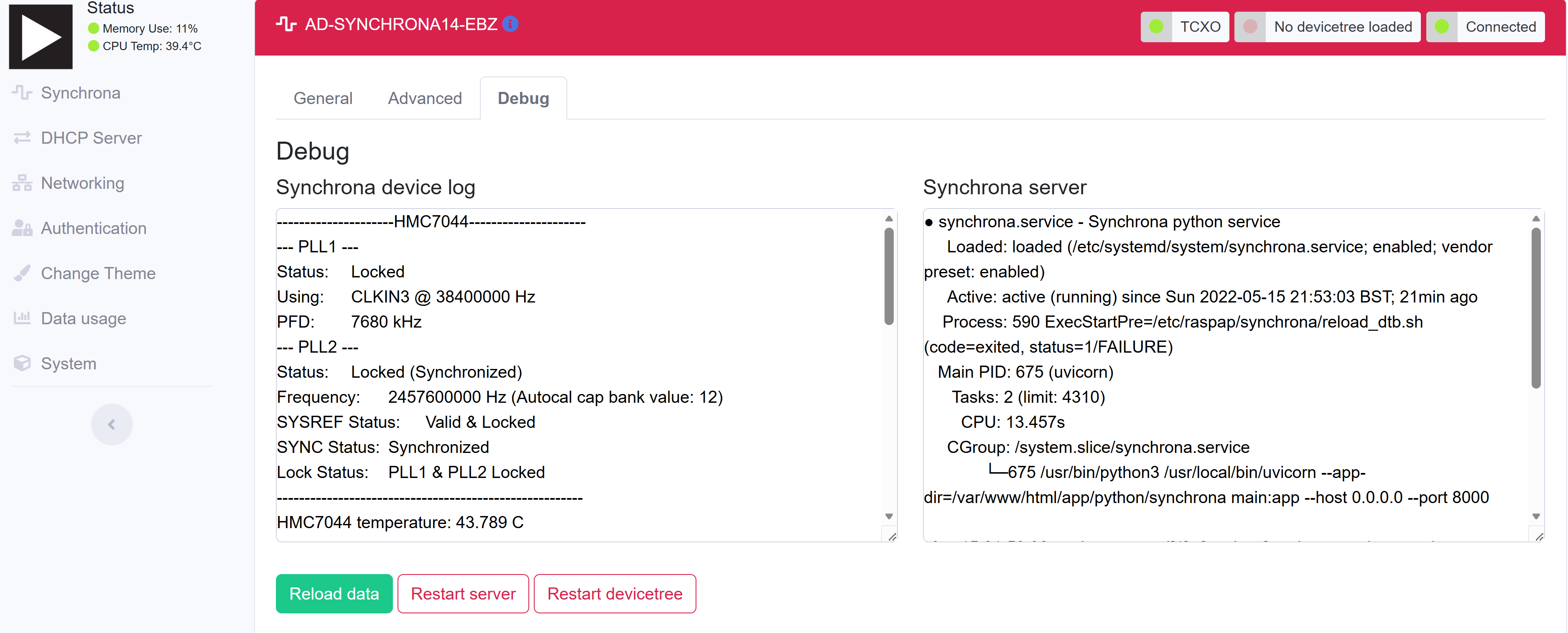 https://media.githubusercontent.com/media/analogdevicesinc/documentation/main/docs/solutions/reference-designs/ad-jupiter-ebz/images/synchrona_debug_tab_devicetree_loaded.png