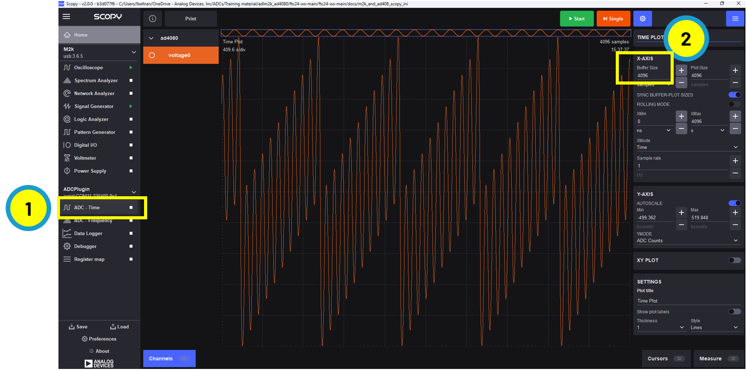https://media.githubusercontent.com/media/analogdevicesinc/documentation/wiki_migration/cn0569_landing/docs/tools/adalm-mmsc/scopy_adc_time.png