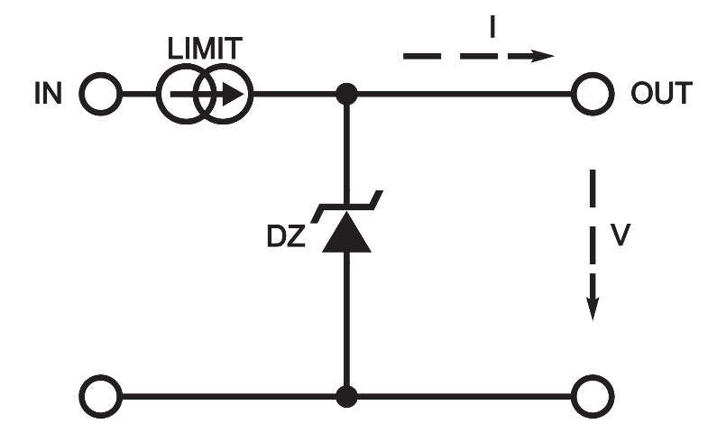 Simplified Zener Diode and Current Limiter