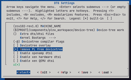 https://media.githubusercontent.com/media/analogdevicesinc/system-level/main/docs/linux/kernel/petalinux-dts/petalinux-config-remove-pl.png