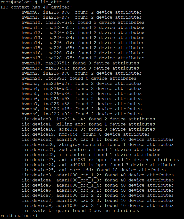 IIO Device Verification