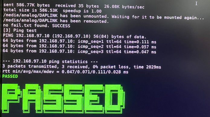 https://media.githubusercontent.com/media/analogdevicesinc/system-level/main/docs/solutions/reference-designs/ad-apard32690-sl/ad-apardpfwd-sl/production_testing/images/testing_command_1_passed.png