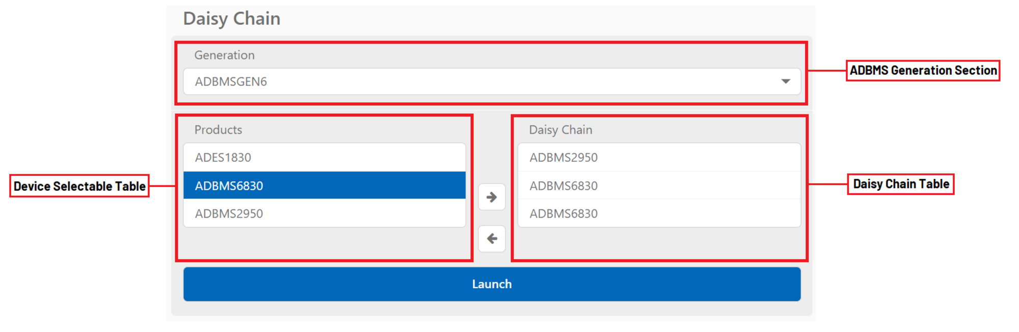 https://media.githubusercontent.com/media/analogdevicesinc/system-level/main/docs/solutions/reference-designs/ad-cellpackbm-sl/software_guide/daisy_chain_connection.png