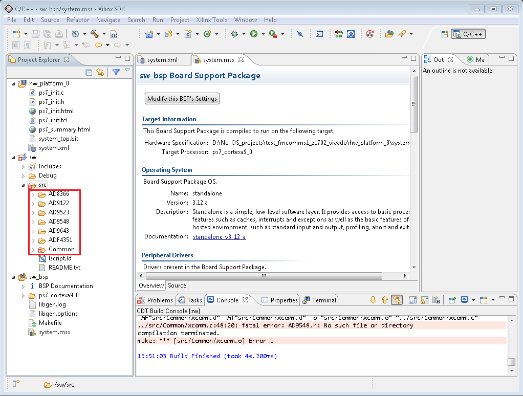 Project without directories paths