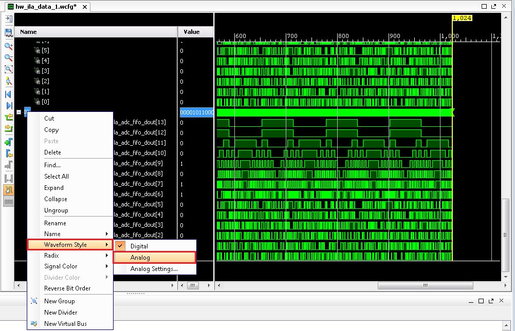 Analog Waveform Style