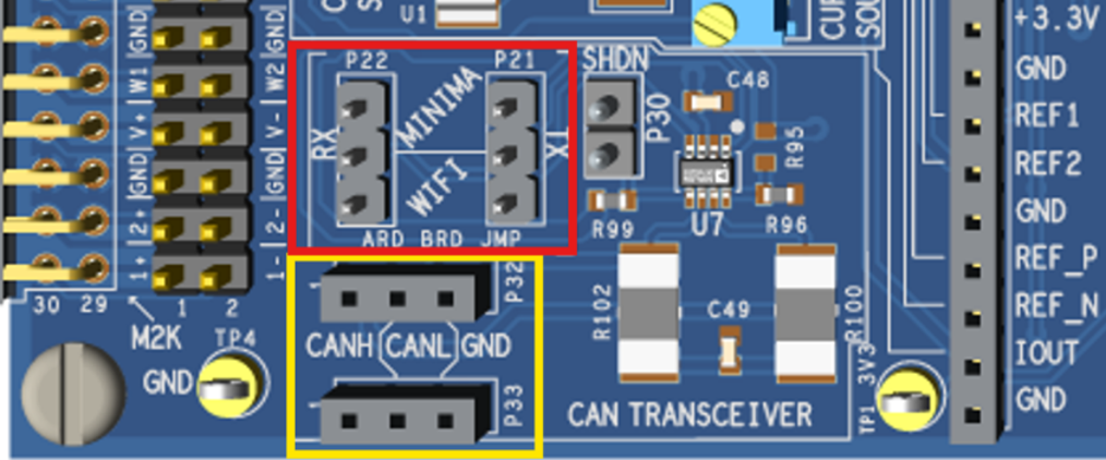 https://media.githubusercontent.com/media/analogdevicesinc/system-level/main/docs/solutions/reference-designs/ad-m2kcompedu-ebz/hardware-guide/images/can_arduino_jumpers_p21_p22_p33_p32.png