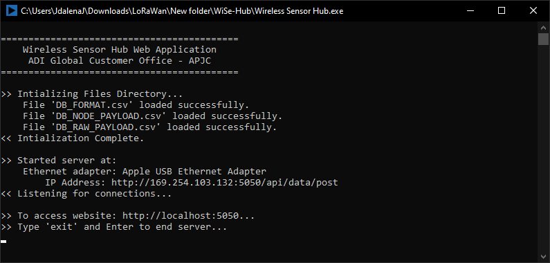https://media.githubusercontent.com/media/analogdevicesinc/system-level/main/docs/solutions/reference-designs/ad-max32sxwise-sl/lora-software/local_host_url.png