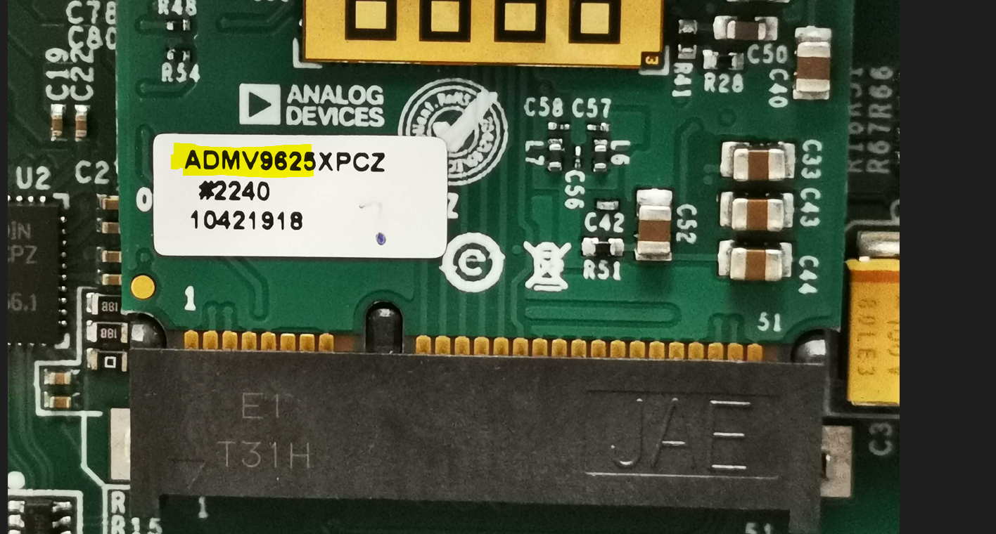 https://media.githubusercontent.com/media/analogdevicesinc/system-level/main/docs/solutions/reference-designs/admv96s-wgbe-ek1/production_testing/images/admv9625_label.png