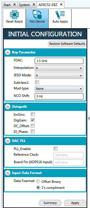 https://media.githubusercontent.com/media/analogdevicesinc/system-level/main/docs/solutions/reference-designs/dac-fmc-ebz/images/ad9152_applypage_new.png