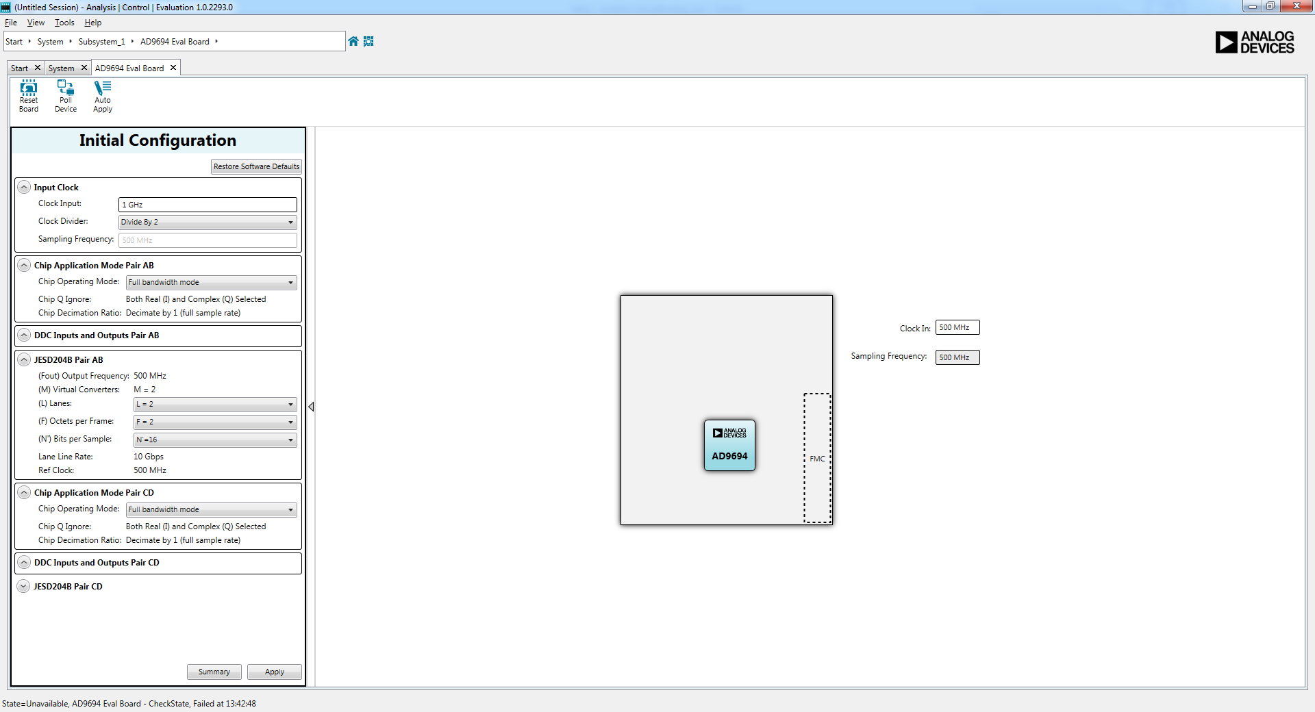 https://media.githubusercontent.com/media/analogdevicesinc/system-level/main/docs/solutions/reference-designs/eval-ad9694/images/9694_ace_initial_config_204b.png