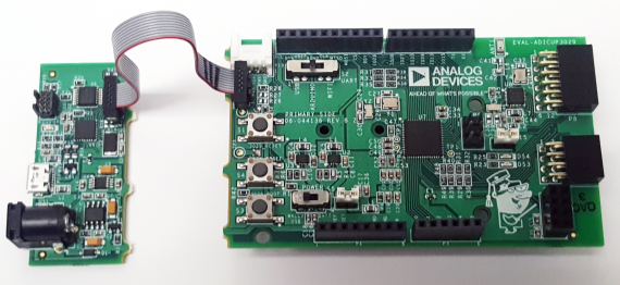 https://media.githubusercontent.com/media/analogdevicesinc/system-level/main/docs/solutions/reference-designs/eval-adicup3029/images/adicup3029_hw_split_ribboned_together_revb.png