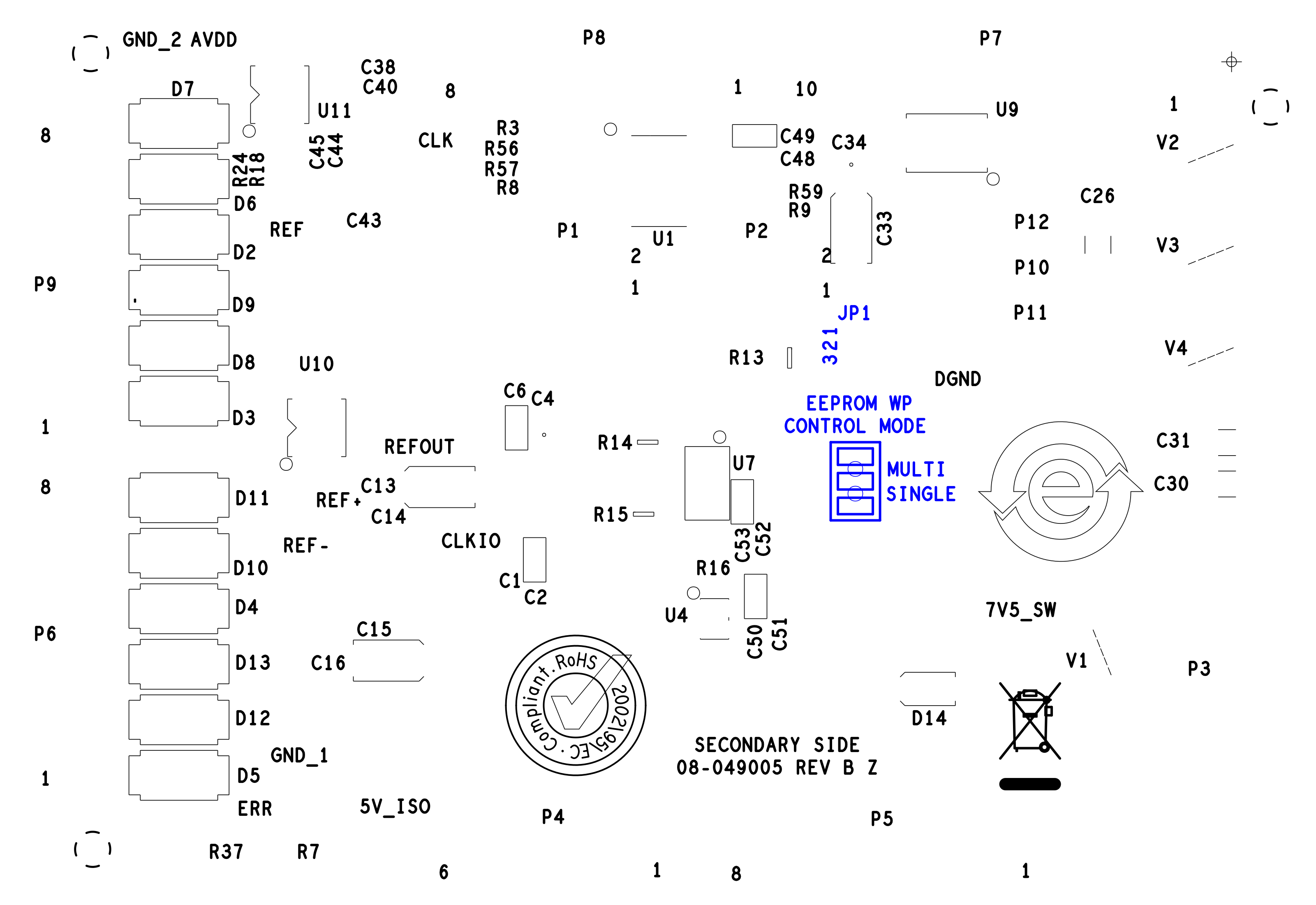https://media.githubusercontent.com/media/analogdevicesinc/system-level/main/docs/solutions/reference-designs/eval-adicup3029/images/silkscreen_bottom.png