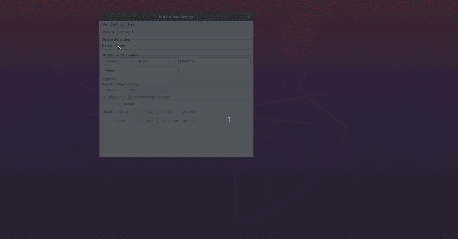 Debug View ADXL313