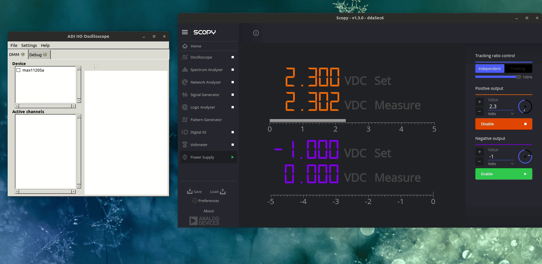 https://media.githubusercontent.com/media/analogdevicesinc/system-level/main/docs/solutions/reference-designs/max11205pmb1/images/max11205_osc_simple_view.gif