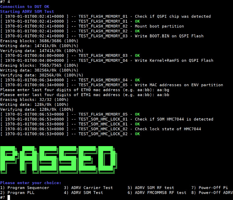 https://media.githubusercontent.com/media/analogdevicesinc/system-level/wiki_migration/adrv9009zu11eg_landing/docs/solutions/reference-designs/adrv9009-zu11eg/images/test_passed_screen.jpg