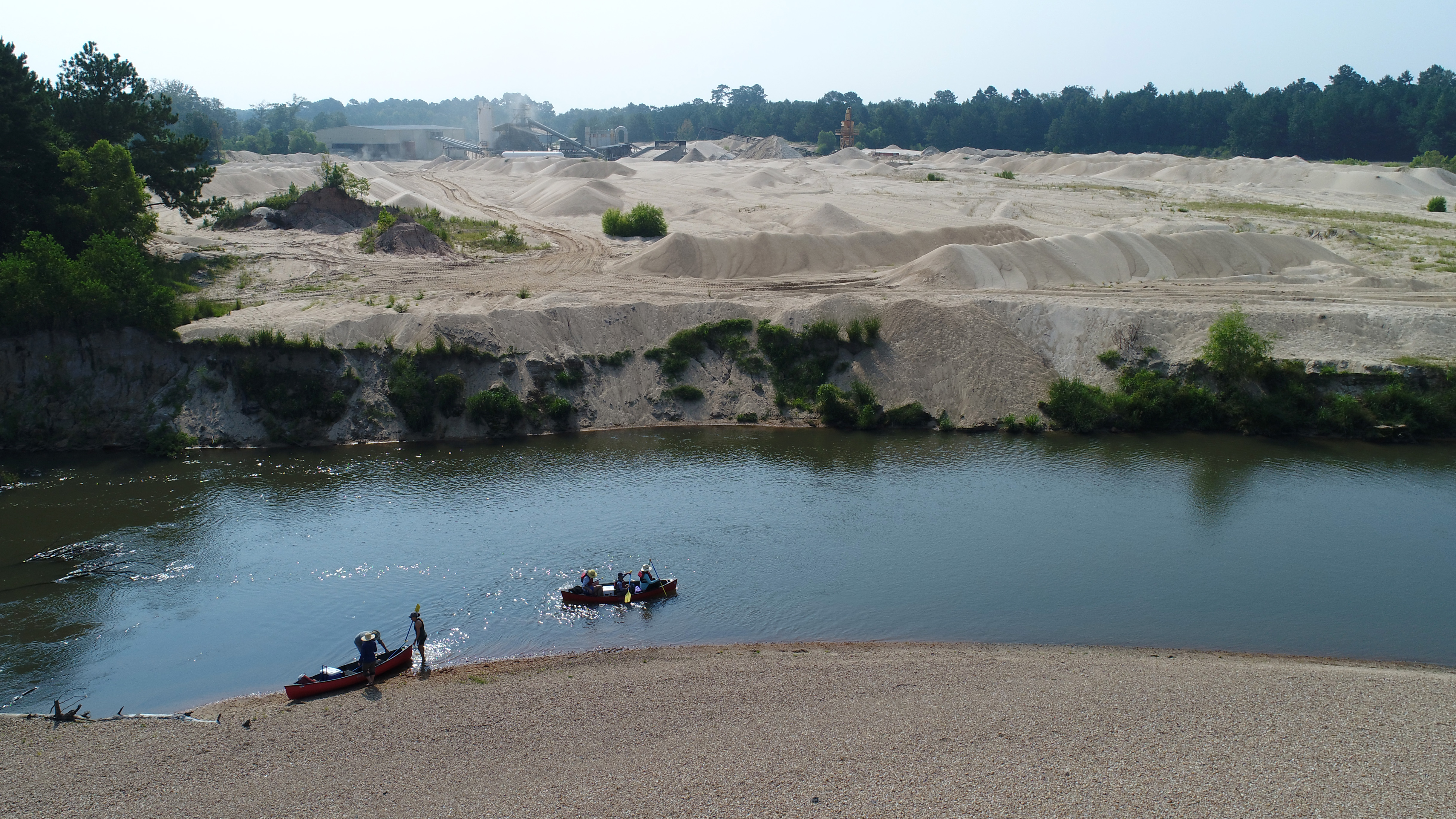 Drone Survey of a Sand & Gravel Mine on the Amite River