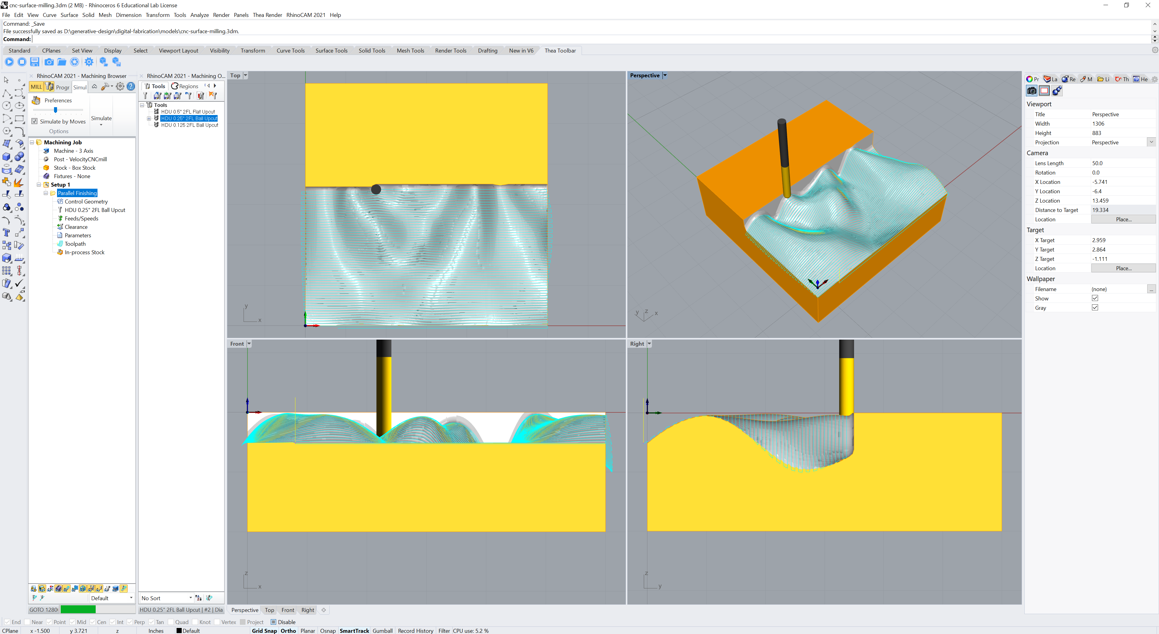 CNC simulation