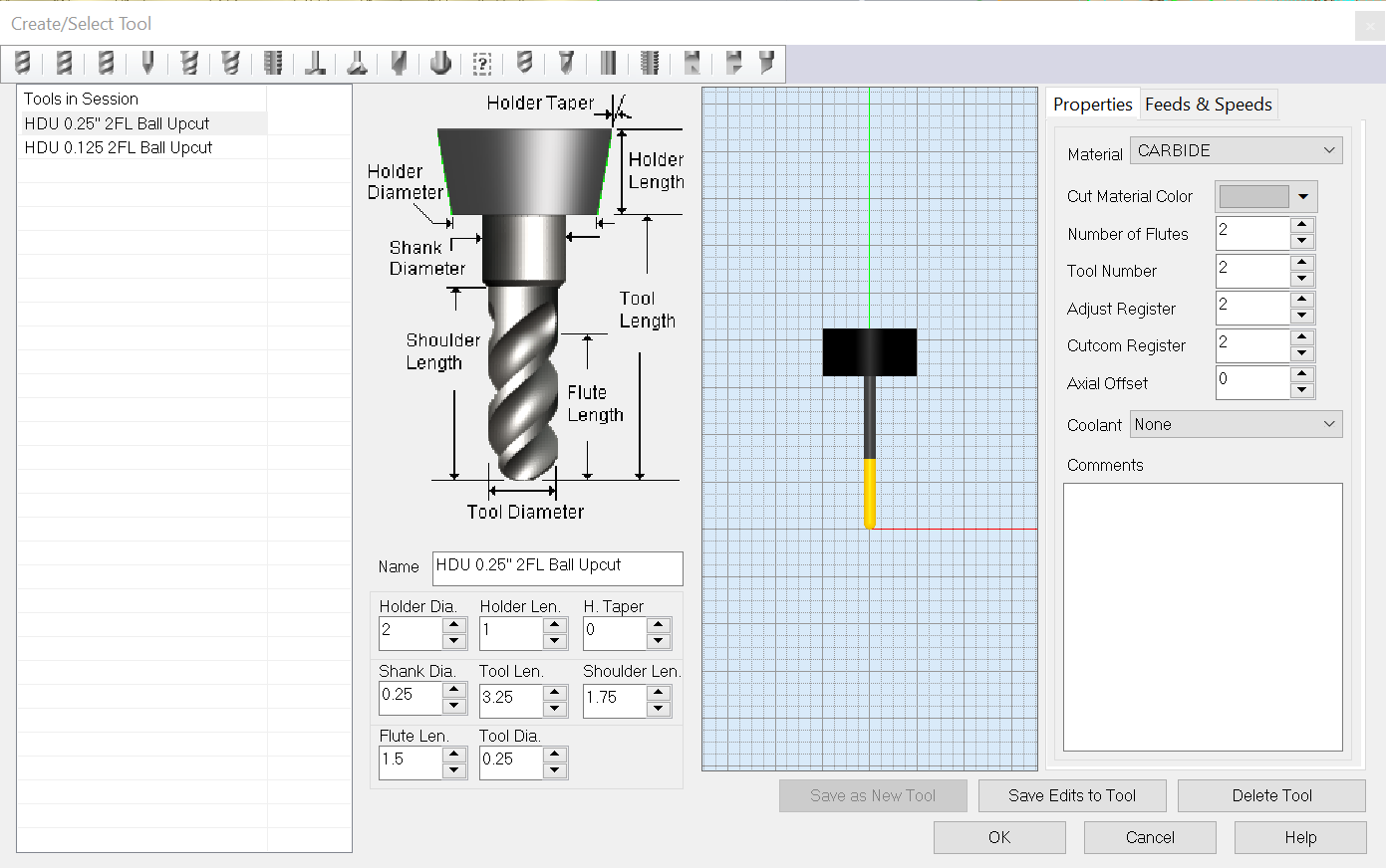 Ball end mill