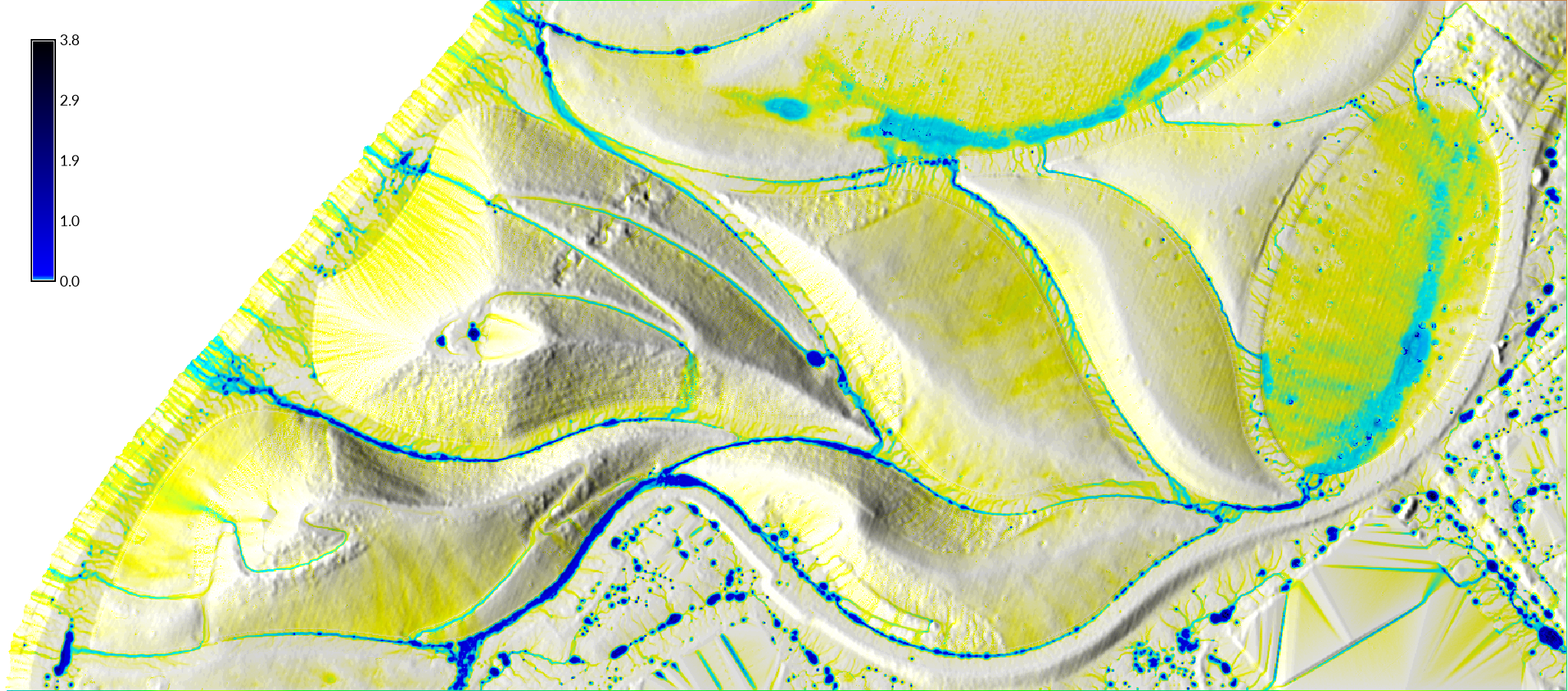 Shallow water flow discharge