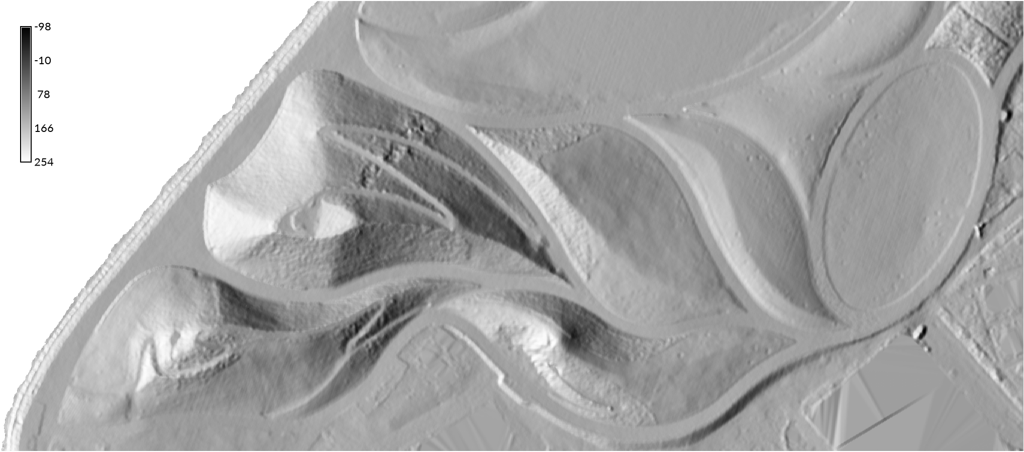 Smoothed shaded relief