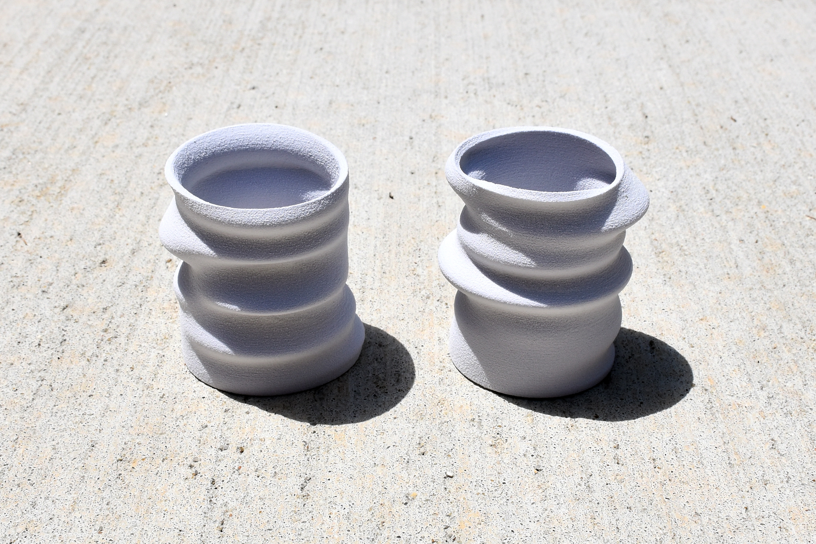 3D printed Loveform vessels