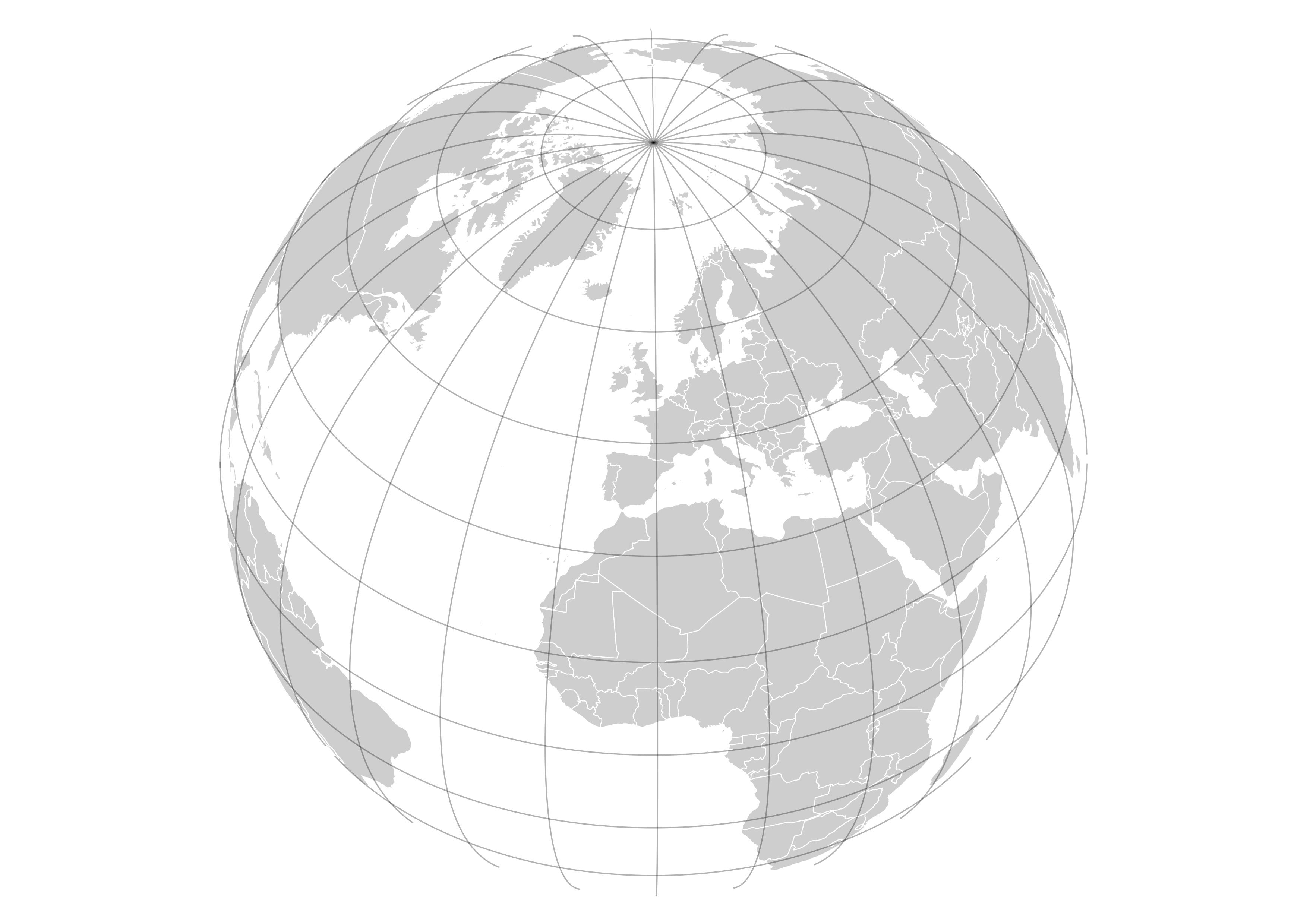 Azimuth Orthographic Projection