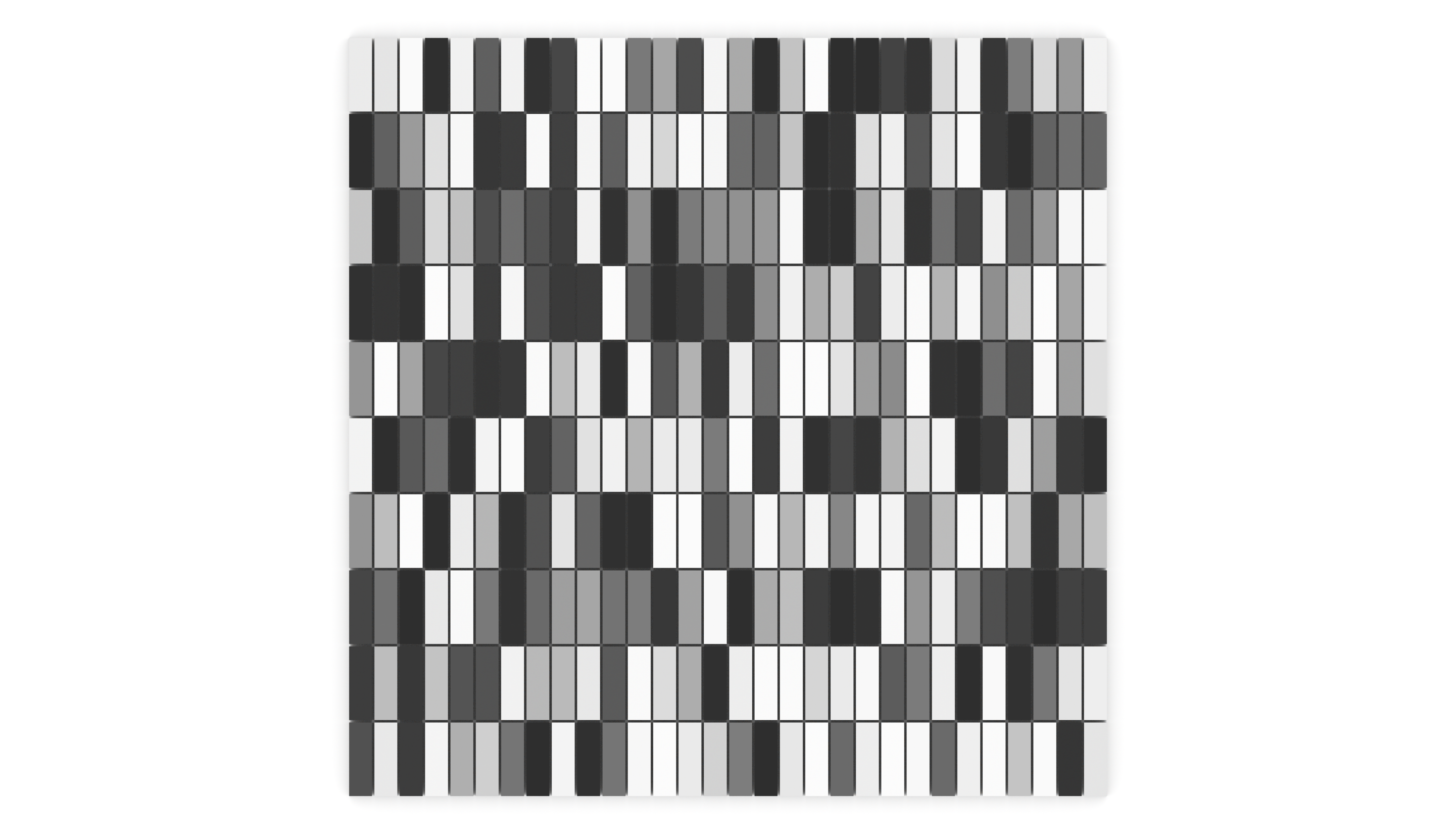 Paving pattern with random gradient