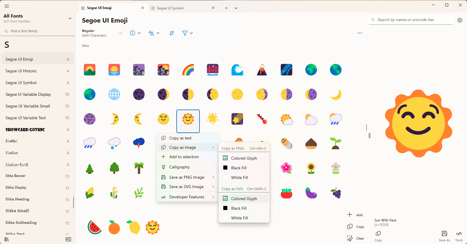 character map uwp mac