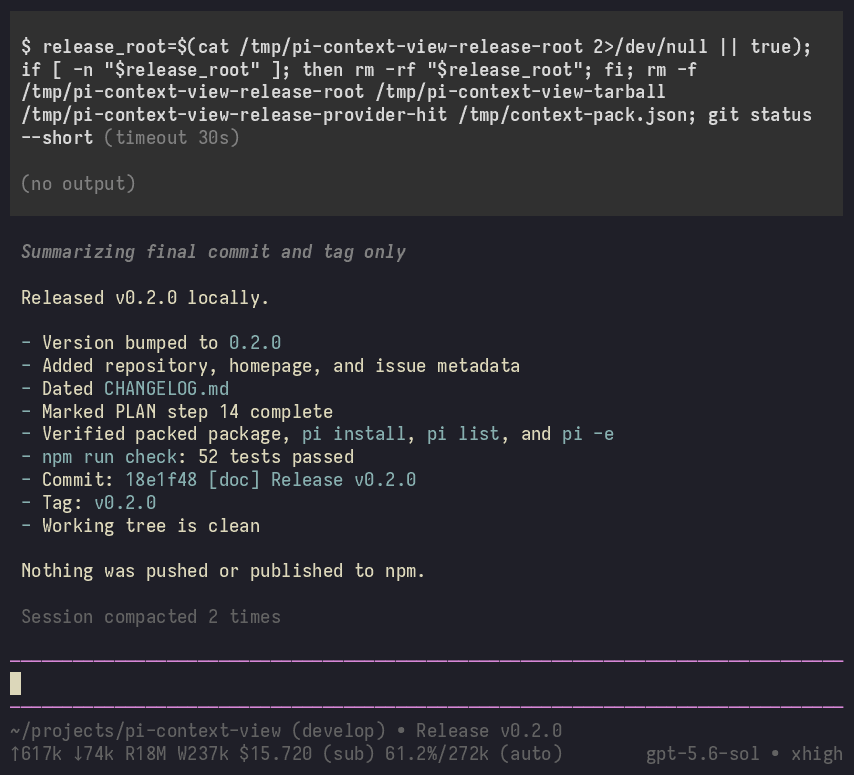 Context injections view and item preview
