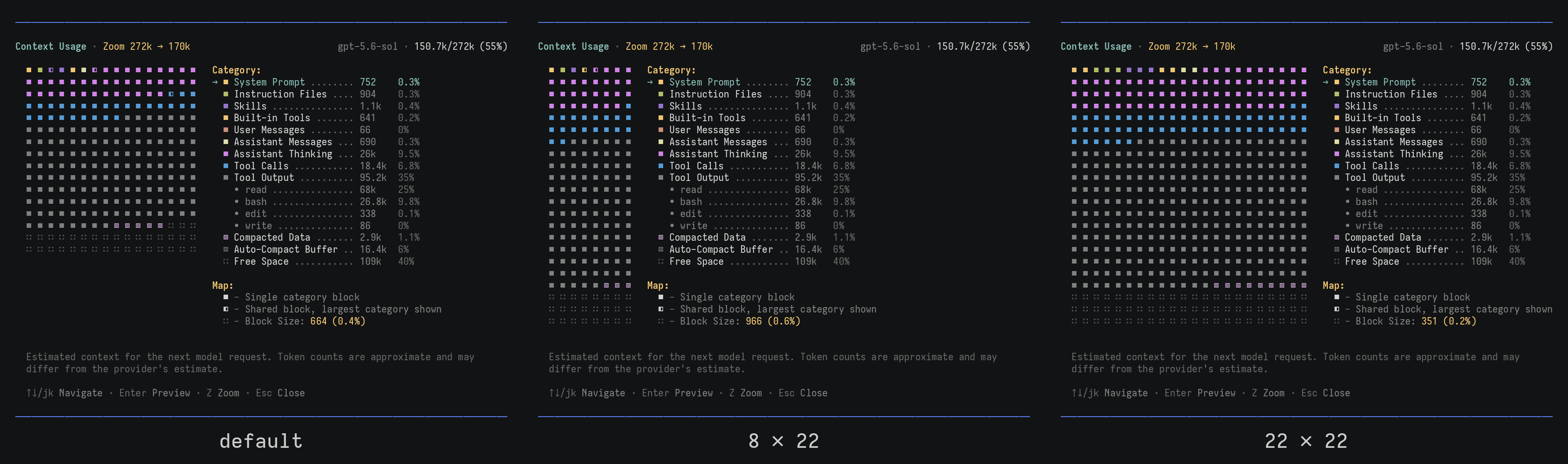 Map size demo