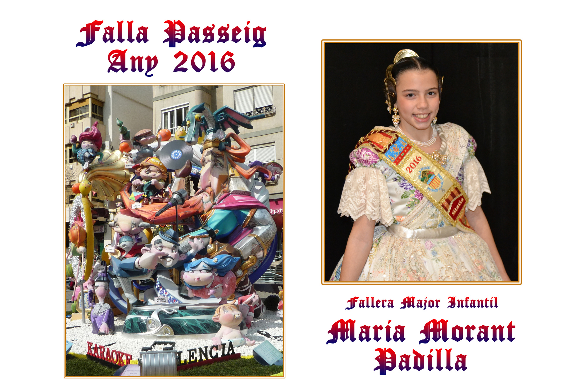 Fallera Major Infantil 2016