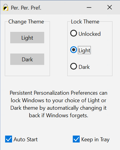 PerPerPref Locked Light