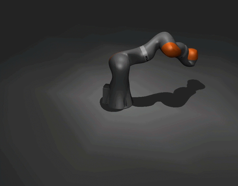 Joint-space position control demo