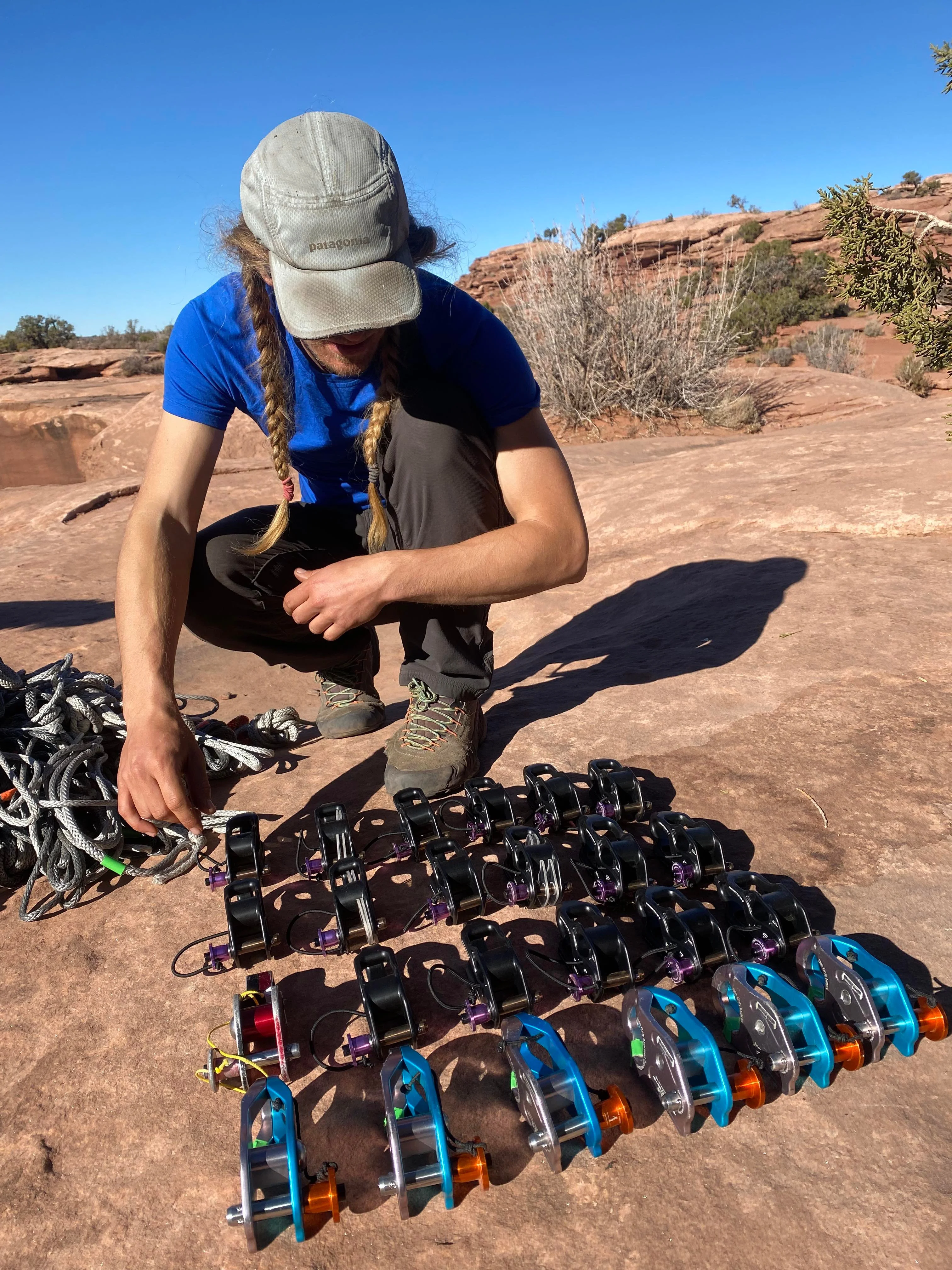 Philip with the GGBY weblocks - Photo by James Xu